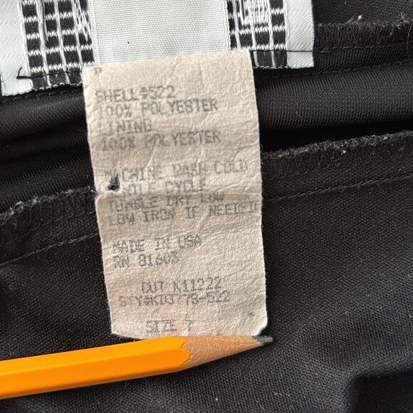 Vintage La Belle Black Babydoll Slip Mini Dress 7 Y2K 90s Streetwear Timeless - Picture 5 of 9